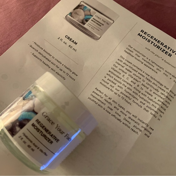 Grace Your Face Skin Care Regenerative Moisturizer Hyaluronic Acid Cream NEW